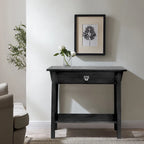 Tavolino console Slate/Russet Mission – Legno massiccio, montaggio in 1 persona