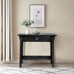 Tavolino console Slate/Russet Mission – Legno massiccio, montaggio in 1 persona