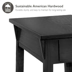 Tavolino console Slate/Russet Mission – Legno massiccio, montaggio in 1 persona