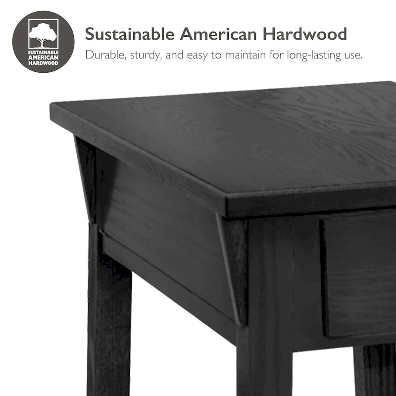 Tavolino console Slate/Russet Mission – Legno massiccio, montaggio in 1 persona