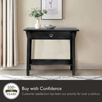 Tavolino console Slate/Russet Mission – Legno massiccio, montaggio in 1 persona