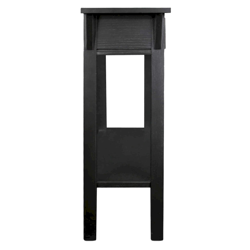 Tavolino console Slate/Russet Mission – Legno massiccio, montaggio in 1 persona