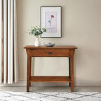 Tavolino console Slate/Russet Mission – Legno massiccio, montaggio in 1 persona