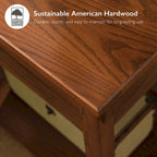 Tavolino console Slate/Russet Mission – Legno massiccio, montaggio in 1 persona