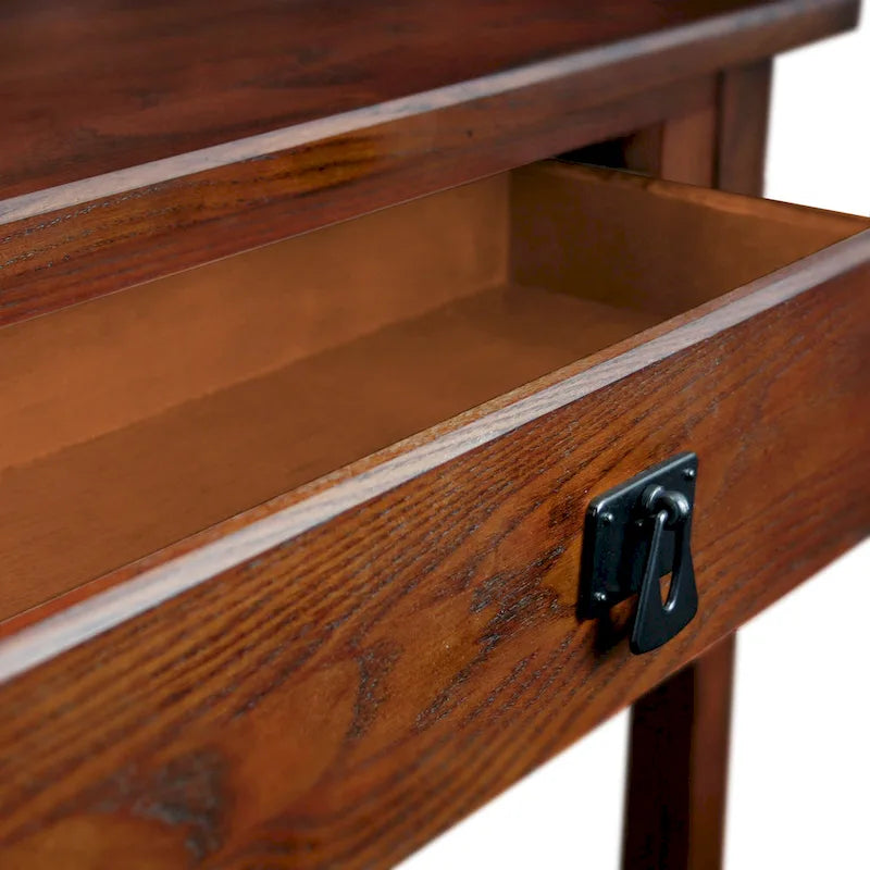 Tavolino console Slate/Russet Mission – Legno massiccio, montaggio in 1 persona
