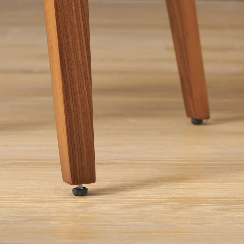 Sedia da pranzo in similpelle curvata marrone/nera – singola o set da 2