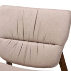 Poltrona di design di metà secolo, beige/grigia, a seduta singola