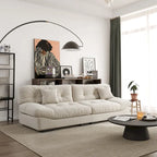 105  Suede Fabric Sectional Sofa Cloud Shape Couch for Living Room