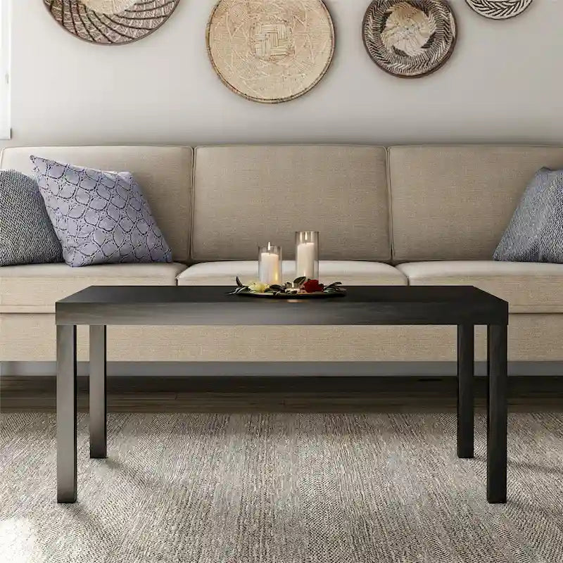Tavolino rettangolare – Rovere naturale / Espresso / Rovere nero / Rovere rustico / Bianco, Posti a sedere 1-2