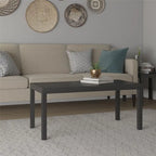 Tavolino rettangolare – Rovere naturale / Espresso / Rovere nero / Rovere rustico / Bianco, Posti a sedere 1-2