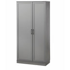 Mobile dispensa alto, a doppia anta, stile moderno e rustico – Grigio antracite / Noce / Bianco