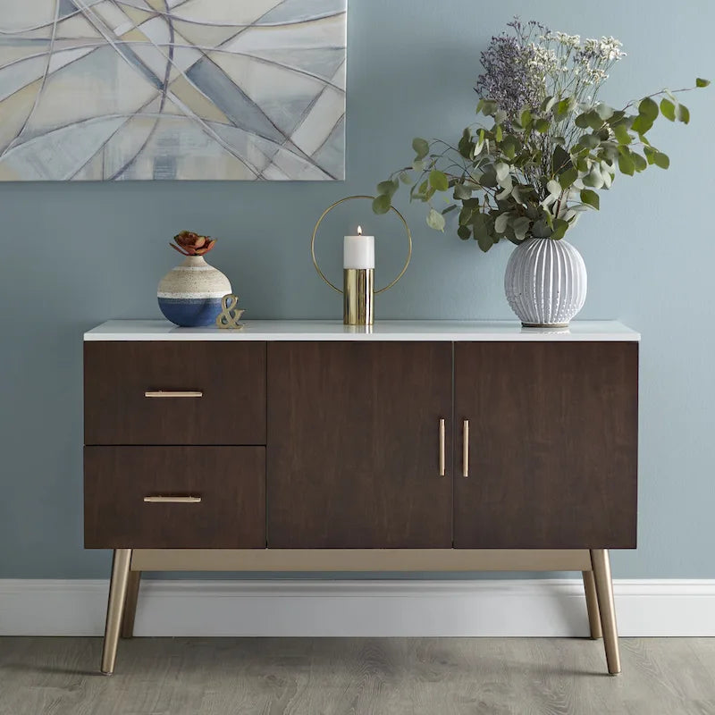 Madia Buffet Mid-Century Noce e Nera