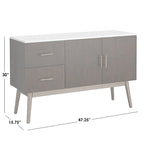 Madia Buffet Mid-Century Noce e Nera