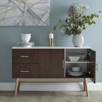 Madia Buffet Mid-Century Noce e Nera