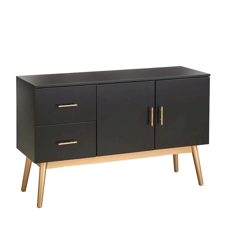 Madia Buffet Mid-Century Noce e Nera
