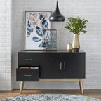 Madia Buffet Mid-Century Noce e Nera