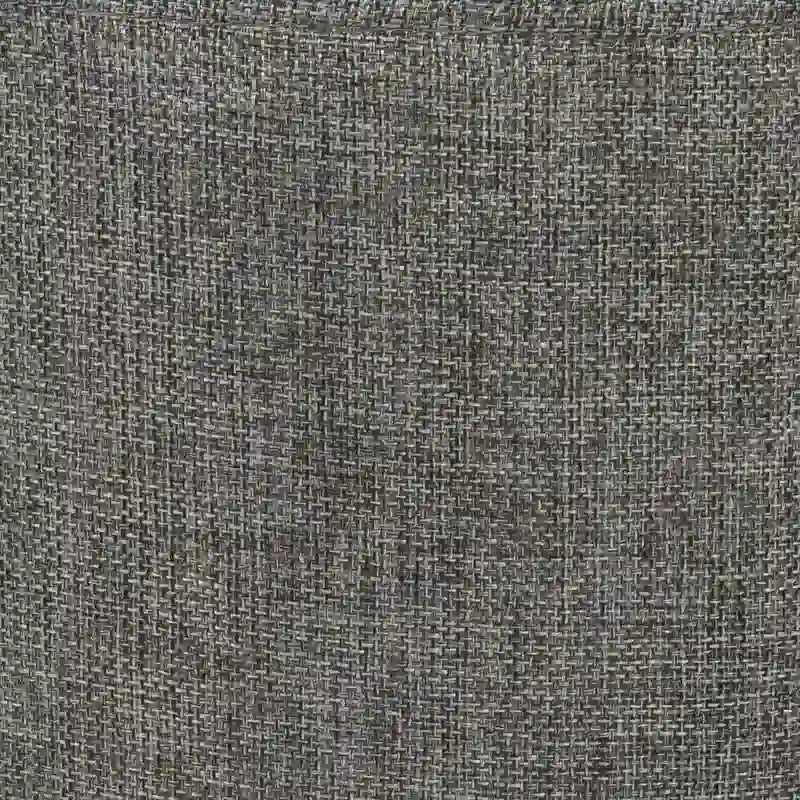 Pouf Ottomano Rotondo Poggiapiedi – Tessuto Lino, Gambe in Legno Massello, Vari Colori, 1 Persona