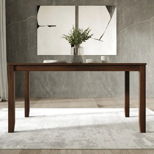Tavolo da pranzo rettangolare a 6 posti – Piano in impiallacciatura di legno, nero / marrone / grigio / bianco / rovere naturale
