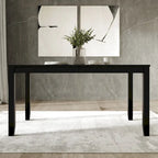 Tavolo da pranzo rettangolare a 6 posti – Piano in impiallacciatura di legno, nero / marrone / grigio / bianco / rovere naturale