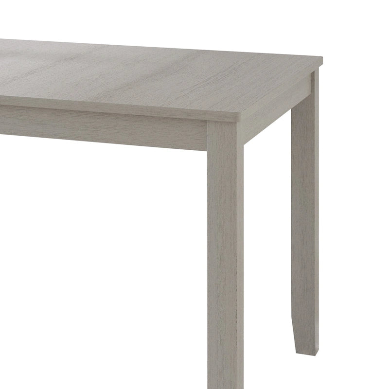 Tavolo da pranzo rettangolare a 6 posti – Piano in impiallacciatura di legno, nero / marrone / grigio / bianco / rovere naturale