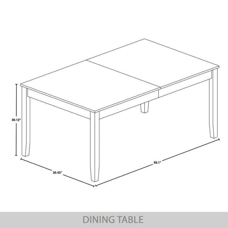 Tavolo da pranzo rettangolare a 6 posti – Piano in impiallacciatura di legno, nero / marrone / grigio / bianco / rovere naturale
