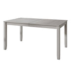 Tavolo da pranzo rettangolare a 6 posti – Piano in impiallacciatura di legno, nero / marrone / grigio / bianco / rovere naturale