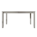 Tavolo da pranzo rettangolare a 6 posti – Piano in impiallacciatura di legno, nero / marrone / grigio / bianco / rovere naturale
