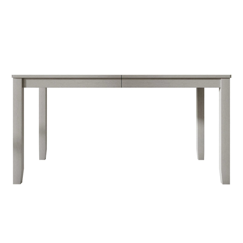 Tavolo da pranzo rettangolare a 6 posti – Piano in impiallacciatura di legno, nero / marrone / grigio / bianco / rovere naturale