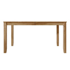 Tavolo da pranzo rettangolare a 6 posti – Piano in impiallacciatura di legno, nero / marrone / grigio / bianco / rovere naturale