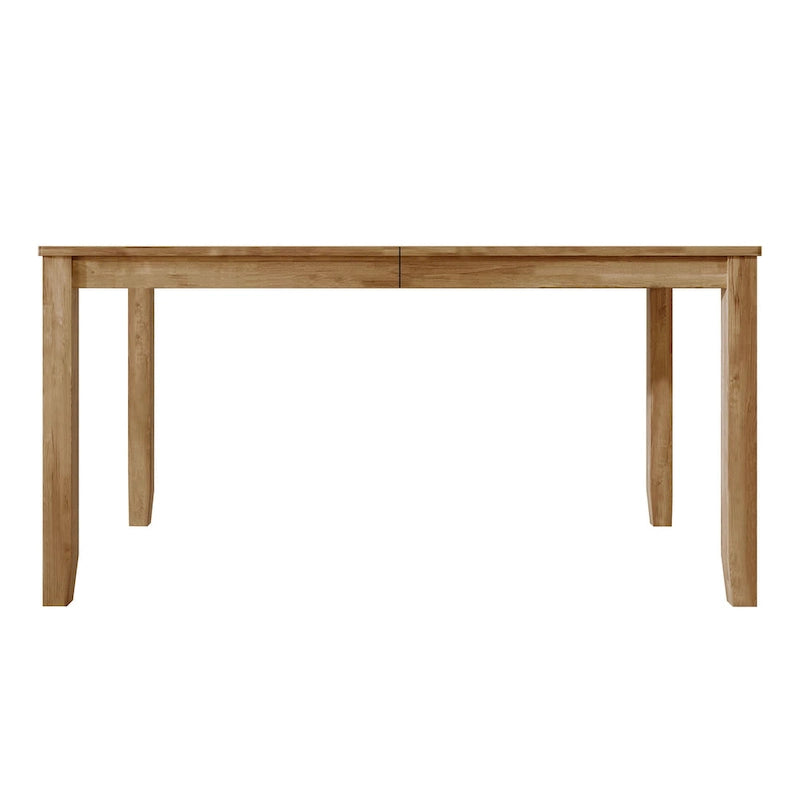 Tavolo da pranzo rettangolare a 6 posti – Piano in impiallacciatura di legno, nero / marrone / grigio / bianco / rovere naturale