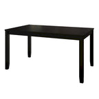 Tavolo da pranzo rettangolare a 6 posti – Piano in impiallacciatura di legno, nero / marrone / grigio / bianco / rovere naturale
