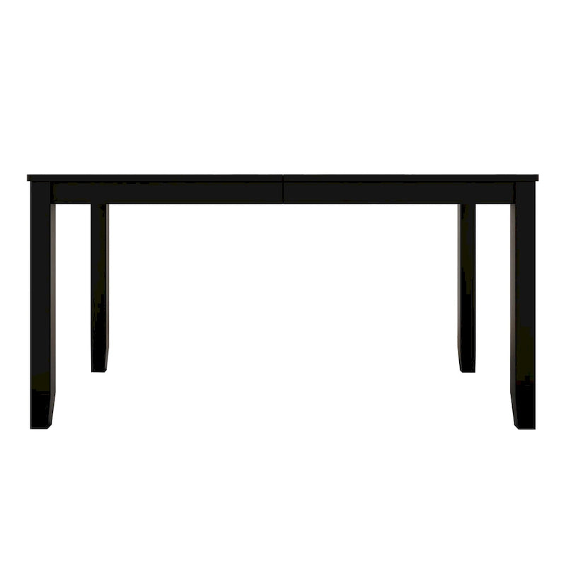 Tavolo da pranzo rettangolare a 6 posti – Piano in impiallacciatura di legno, nero / marrone / grigio / bianco / rovere naturale