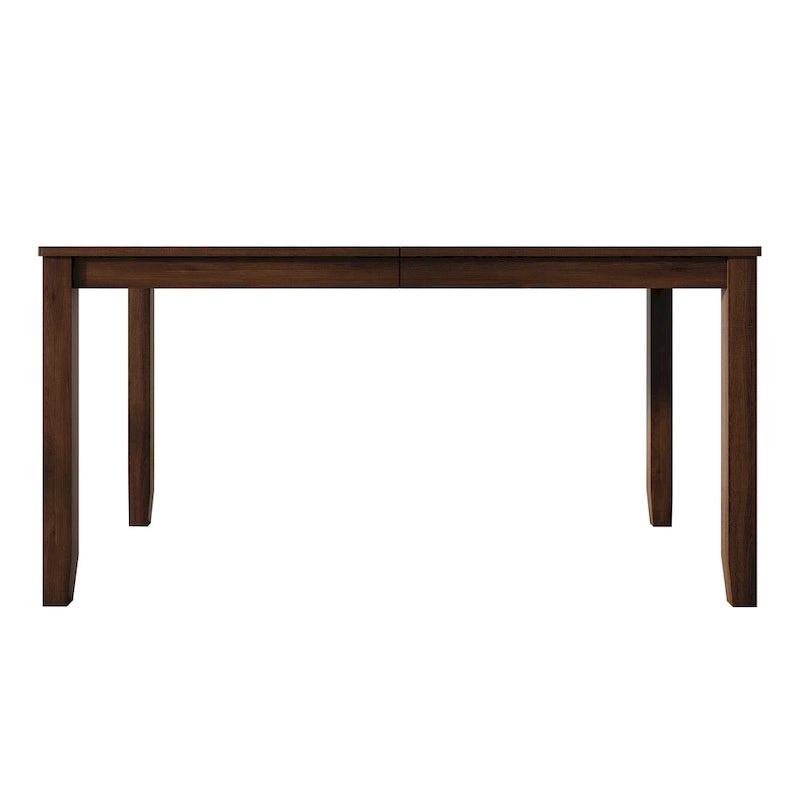 Tavolo da pranzo rettangolare a 6 posti – Piano in impiallacciatura di legno, nero / marrone / grigio / bianco / rovere naturale