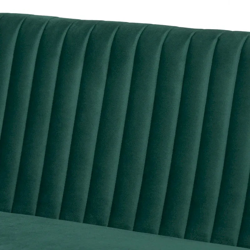 Set banquette per sala da pranzo in velluto grigio e noce scuro Mid-Century, 2 posti + angolare, 2 pezzi