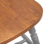 Sedia da pranzo con schienale a fusi, set da 2 – Diversi colori