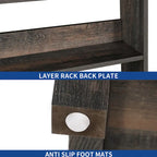 Scaffale da Panettiere a 5 Ripiani con Ante, Prese Elettriche e USB Bianco/Rovere – Montaggio da 1 Persona