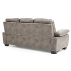 Divano 3 posti in similpelle – Grigio / Nero / Marrone scuro / Perla