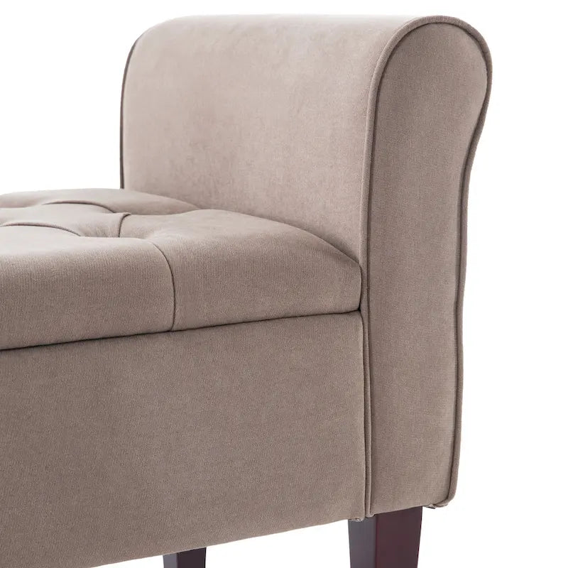 Panca contenitore in tessuto blu scuro/grigio/beige/marrone/beige-rosato, 2-3 posti a sedere