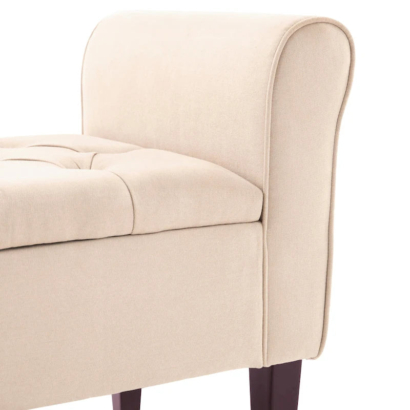 Panca contenitore in tessuto blu scuro/grigio/beige/marrone/beige-rosato, 2-3 posti a sedere