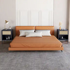 Comodino Rattan Nero / Naturale con Cassetto, Stile Boho, Uso per 1-2 Persone