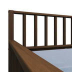 Letto a una piazza in legno vintage con letto estraibile – Quercia chiara / Nero / Noce / Bianco / Grigio antico, 2 posti letto
