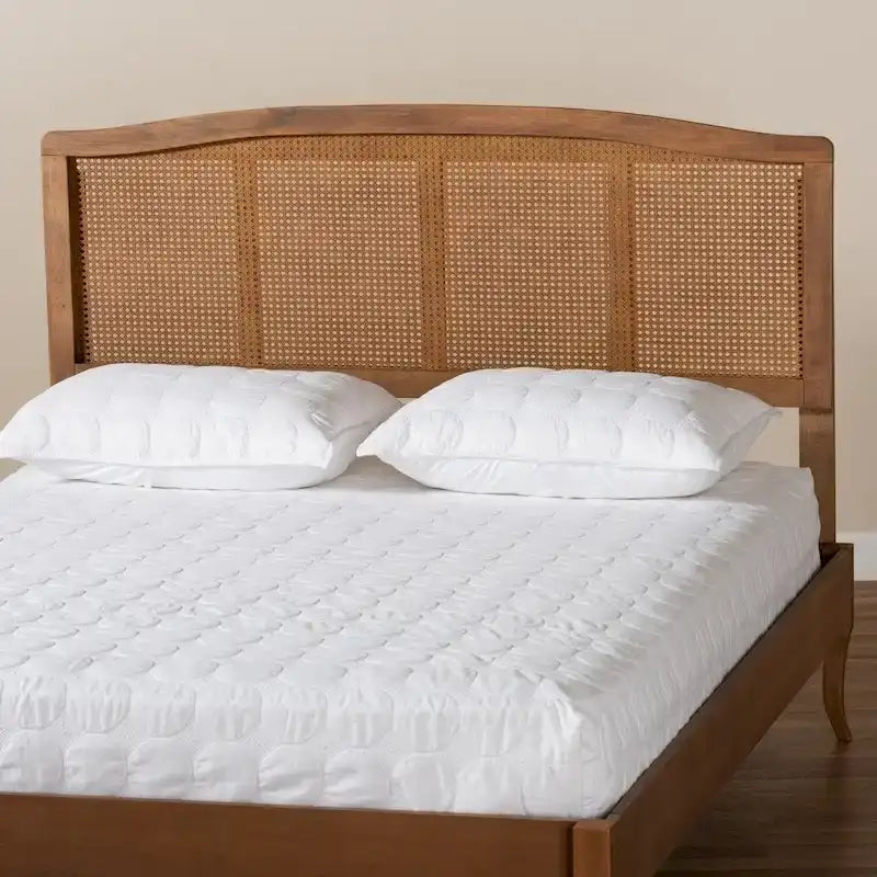 Testiera in rattan Ash Walnut - Completa/Queen/King