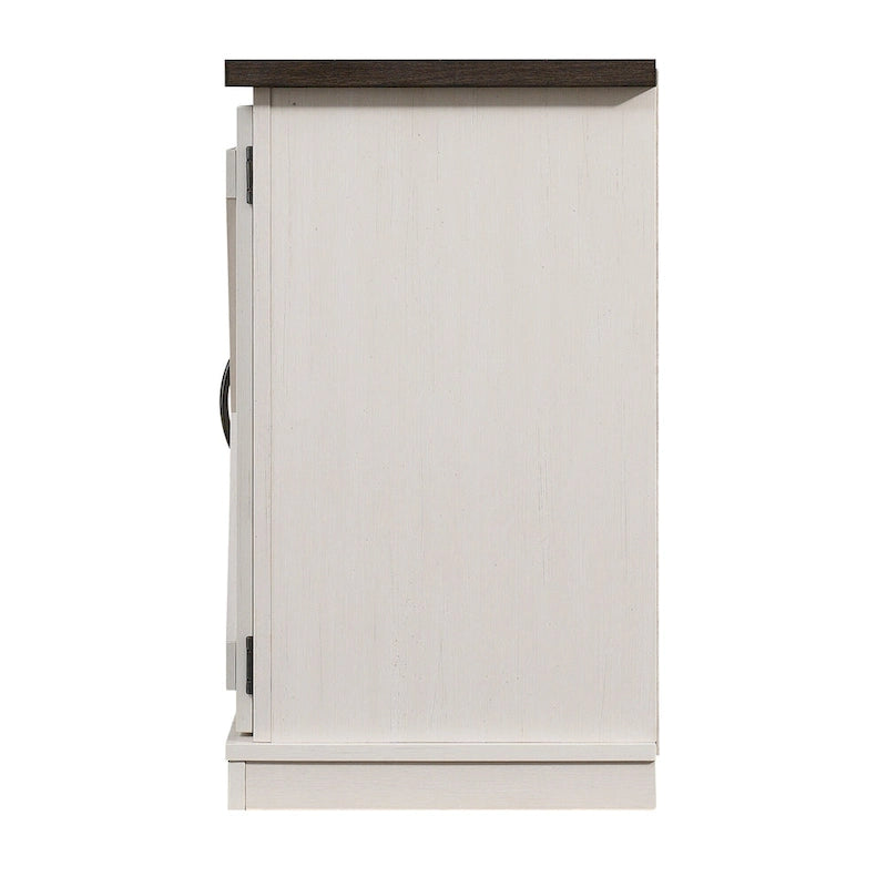 Mobile TV da fattoria con camino elettrico, colore bianco/legno invecchiato, adatto a TV fino a 55"