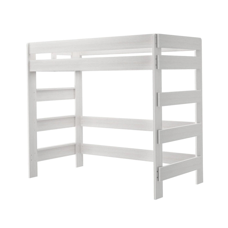 Letto a soppalco alto singolo – Driftwood / Barnwood Brown, Legno, 1 persona