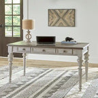 Scrivania in legno bianco antico, 1 posto