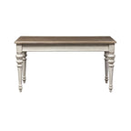 Scrivania in legno bianco antico, 1 posto