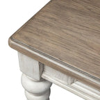 Scrivania in legno bianco antico, 1 posto