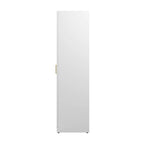 Armadietto alto contenitore bianco con ante, 2 ante, monoposto