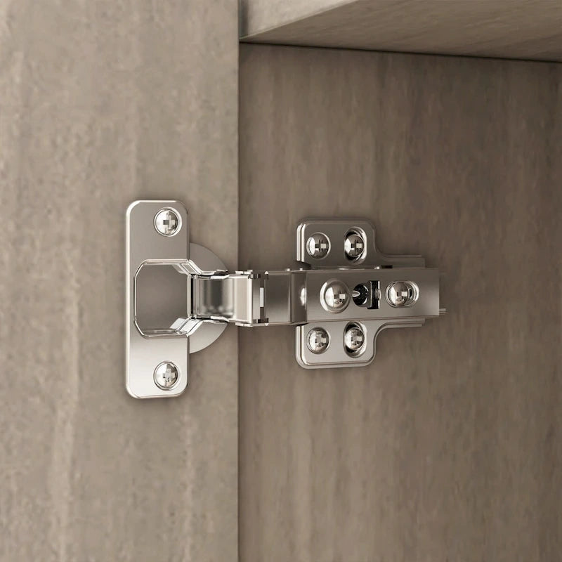Armadio a 4 ante in legno bianco e grigio, stile per 2 persone