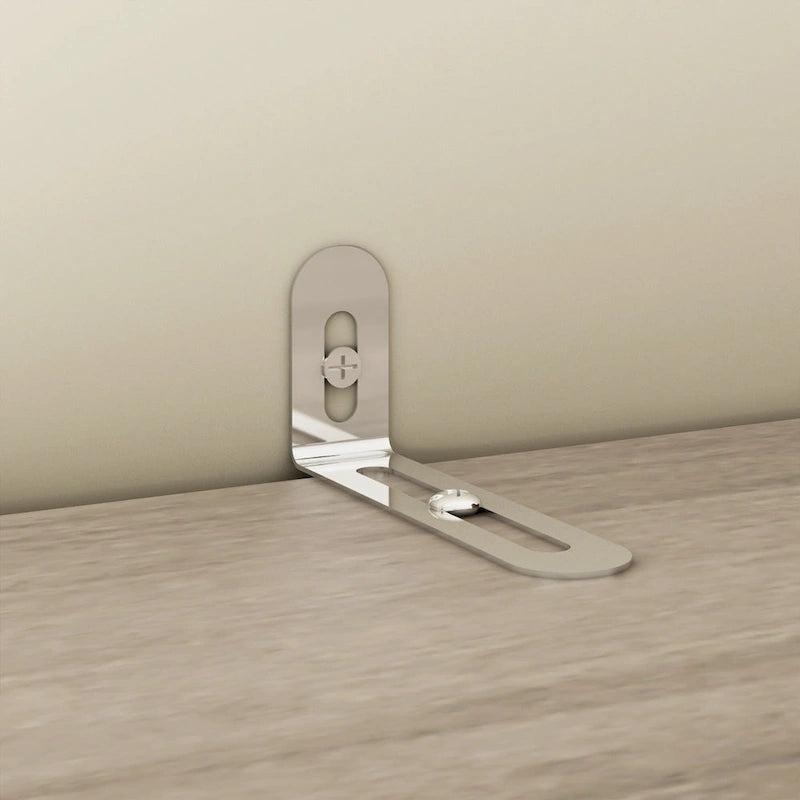 Armadio a 4 ante in legno bianco e grigio, stile per 2 persone